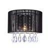 Kinkiet ESSENCE chromowany czarny 1xE14x40W kryształ Podgląd zdjęcia produktu 2