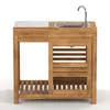home24 Gartenspültisch - Akazie Massiv - Beige Produktbild-Vorschau 7