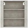 Wandschrank Betongrau 80x33x80 cm Holzwerkstoff Produktbild-Vorschau 3