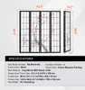 A multi-panel room divider with a cherry blossom painting is shown with dimensions and specifications. Voir les images du produit