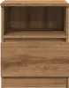 vidaXL Nočný stolík Artisan dub 40x40x50 cm materiál na Náhľad obrázku produktu 4