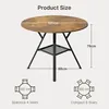 BEALIFE Runder Esstisch 100 cm Ø | Für Esszimmer, Balkon & Produktbild-Vorschau 3