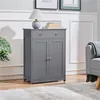 Yaheetech Badezimmerschrank Badschrank mit Doppeltür & Produktbild-Vorschau 1