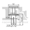 5x FA1 Clip Zier- / Schutzleiste 11-20023.5 für VW GOLF VI Produktbild-Vorschau 2