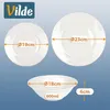 Vilde | Set de vaisselle - Blanc - 18 pièces - en Voir les images du produit 5