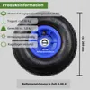 2x Sackkarrenrad Luftrad 260x85 mm 3.00-4 60 mm versetze Produktbild-Vorschau 4