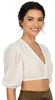 Dirndlbluse Erlabrunn Dreiviertelarm Puffarm ecru 34 Produktbild-Vorschau 4