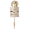 MasterLED Wandleuchte E27 schwenkbar Beige Gold mit Kabel, Produktbild-Vorschau 3