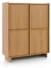 Elegantes Highboard / Hochkommode YASUMI (98x124 cm) – Produktbild-Vorschau 7