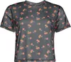 Pussy Deluxe T-Shirt Damen Cherries Mesh Cropped Boxy Shirt Produktbild-Vorschau 1