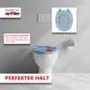 Grafner WC Sitz aus MDF stabile Qualität Blue Whirl mit Produktbild-Vorschau 7