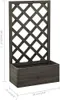 DELUKE® Rankkasten Gartenspalier MINO grau | 90x50x25cm | Produktbild-Vorschau 2