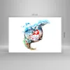 Bilder auf glas - Uhr Schweizer Alpen Wolke - 120x80cm - Produktbild-Vorschau 3