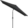 vidaXL Ombrellone con asta in metallo 300x200 cm nero Anteprima dell’immagine prodotto 8