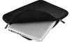 A laptop inside a black protective sleeve. Produktbild-Vorschau