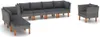8-tlg. Garten-Lounge-Set Poly Rattan und Eukalyptusholz Produktbild-Vorschau 1