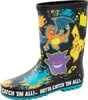 A pair of children's rain boots with Pokemon characters printed on them. Voir les images du produit