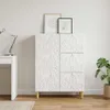Maison Exclusive - Credenza bianca lucida 66 x 34,5 x 90 cm Anteprima dell’immagine prodotto 3
