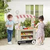 COSTWAY Wózek dziecięcy na żywność, drewniany sklep z 2 Podgląd zdjęcia produktu 8