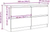 vidaXL Szafka pod TV dąb wędzony 100x35x54 cm materiał Podgląd zdjęcia produktu 8