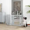Bramka ochronna PawHut Dog Gate, wolnostojąca, z nóżkami, Podgląd zdjęcia produktu 1