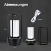 Kabellose LED-Tischlampe aus Glas – Metalllampe mit Produktbild-Vorschau 6