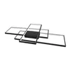 A modern, geometric ceiling light fixture with multiple rectangular frames and a central black box. Produktbild-Vorschau
