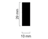 Rechteckleiste Eiche roh 2400 x 29 x 10 mm Produktbild-Vorschau 2