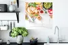 MuchoWow® Poster Gemüse - Obst - Fleisch - Kräuter 50x50 cm Produktbild-Vorschau 3
