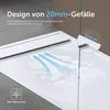doporro Duschtasse Duschwanne 90x100x3cm aus Mineralguss in Produktbild-Vorschau 5