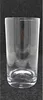 A clear glass vase on a dark gray textured background. Produktbild-Vorschau
