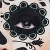 Halloween Gesichts-Tattoo "Skelett" | Schwarz Glitzer Produktbild-Vorschau 7