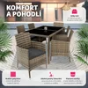 TecTake 404322, Šedá, Hnědá, 6 sedadlo/sedadel, Dospělí a Náhled obrázku produktu 5