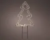 LED Gartenstecker Weihnachtsbaum Outdoor 40cm Metall Produktbild-Vorschau 3