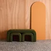 sweeek - Bank und Satzhocker Bouclé - Khaki Produktbild-Vorschau 4