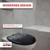 Grafner WC Sitz aus MDF stabile Qualität Black Drops Produktbild-Vorschau 8