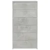 vidaXL Příborník se 6 zásuvkami betonově šedý 50x34x96 cm Náhled obrázku produktu 4