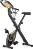 A studio shot of a black and gold folding exercise bike. Náhľad obrázku produktu