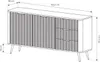 A line drawing of a sideboard with dimensions indicated. Produktbild-Vorschau