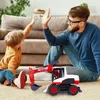 Malplay Baubagger bewegliche Teile Sound Licht rot Produktbild-Vorschau 11