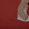 Obrus obrus 140 cm okrągły czerwony zmywalny lniany obrus Podgląd zdjęcia produktu 9