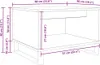 vidaXL Couchtisch Artisan-Eiche 60 x 50 x 40 cm Produktbild-Vorschau 6