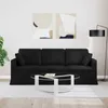 vidaXL Sofa Schwarz 198 x 78 x 80 cm Samt Produktbild-Vorschau 3