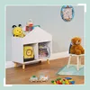 Relaxdays Kinderregal Haus, HxBxT: 64,5 x 60 x 30 cm, 6 Produktbild-Vorschau 2