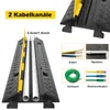 LARS360 2 Stück Gummi Kabelschutz Rampe Protector Produktbild-Vorschau 5