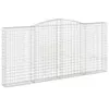 Gabionen mit Hochbogen 6 Stk. 400x30x180/200cm Verzinktes Produktbild-Vorschau 3