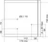 EFFEGI BREVETTI. Kit di ferramenta per cerniere UNICO-6, Anteprima dell’immagine prodotto 2