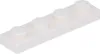 A single white LEGO brick with four studs. Produktbild-Vorschau