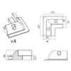 Set di montaggio enjoy solar® in ABS per il fissaggio di Anteprima dell’immagine prodotto 7