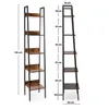 Półka drabinkowa 5 poziomów LOFT czarno-brązowa 170x30x34 Podgląd zdjęcia produktu 3